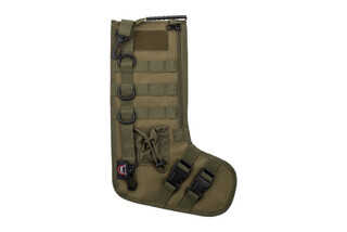 Primary Arms Christmas Stocking in OD Green features multiple mounting surfaces